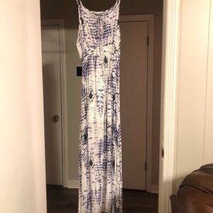 Tie dye maxi dress